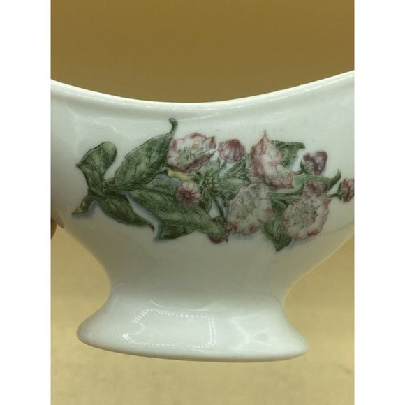 Lamberton Scammell China Gravy Flowers Railroad Dogwood Vintage - Picture 4 of 12